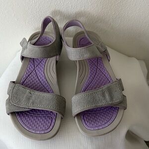Dansko Gray and Purple Women's Sandals